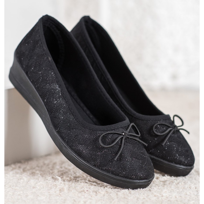 Evento Pompe cu sclipici Vinceza negru 1 Evento Pompe cu sclipici Vinceza negru 1