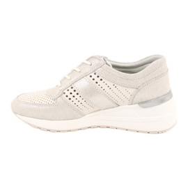 Jezzi Încălțăminte sport confortabilă pe tocul de pană 20PB08-1641 bej 1