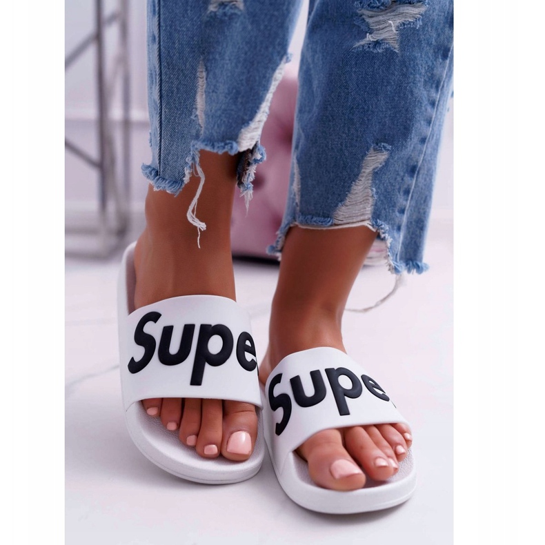 PS1 Papuci albi pentru femei Super Losaria 2