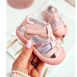 Apawwa Sandale pentru copii cu Velcro Glitter Pink Ontario roz 1