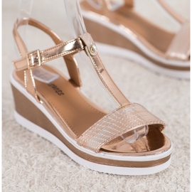 SHELOVET Pene Aurii Cu Piele Eco de aur 1