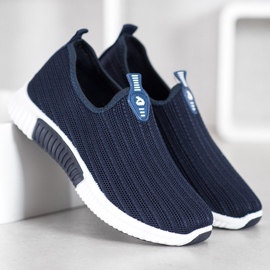 SHELOVET Pantofi sportivi ajurati albastru 2