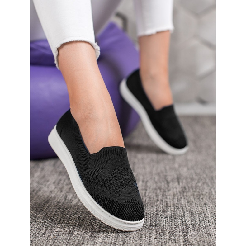 Via Giulia  Sliponi pe platformă negru 1