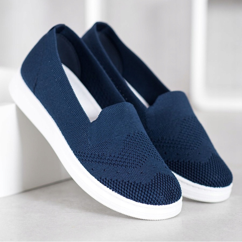 Via Giulia  Sliponi pe platformă albastru 2