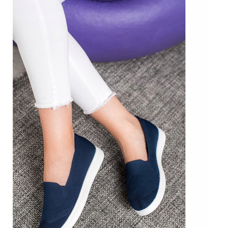 Via Giulia  Sliponi pe platformă albastru 1