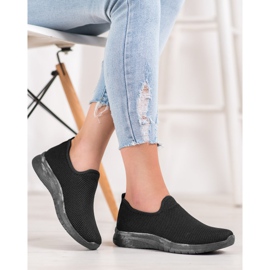 Super Mode Pantofi sport de alunecare negru 1