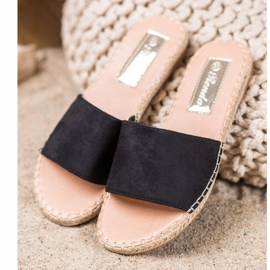 Renda Espadrile ușoare negru 2 Renda Espadrile ușoare negru 2
