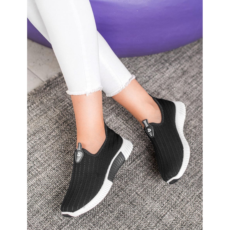 SHELOVET Pantofi sportivi ajurati negru 1