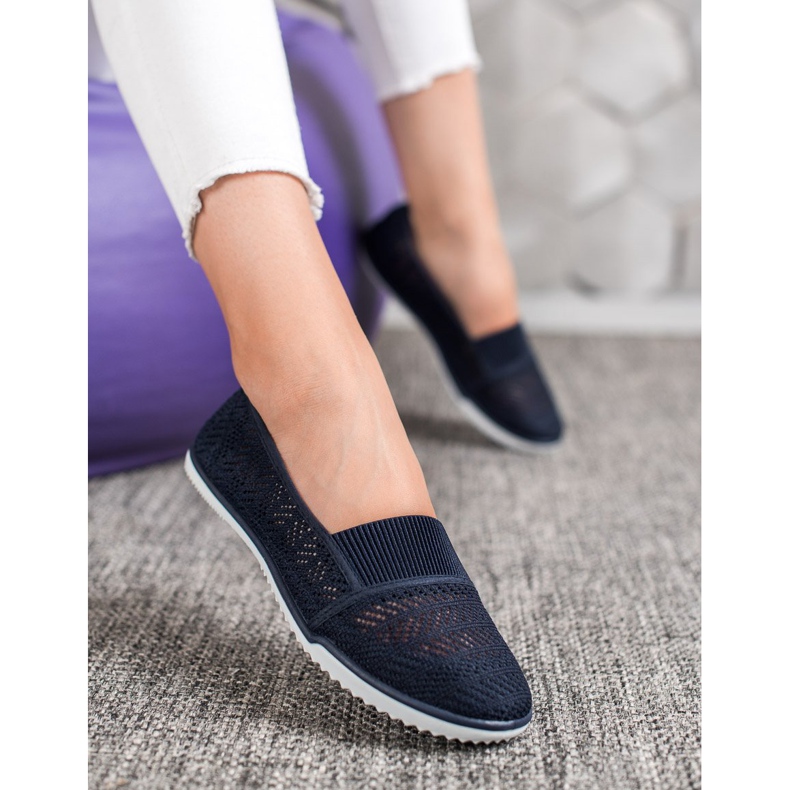 Bona Încălțăminte calată slip-on albastru marin albastru 1