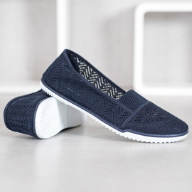 Bona Încălțăminte calată slip-on albastru marin albastru 4