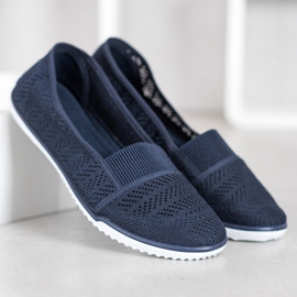 Bona Încălțăminte calată slip-on albastru marin albastru 2