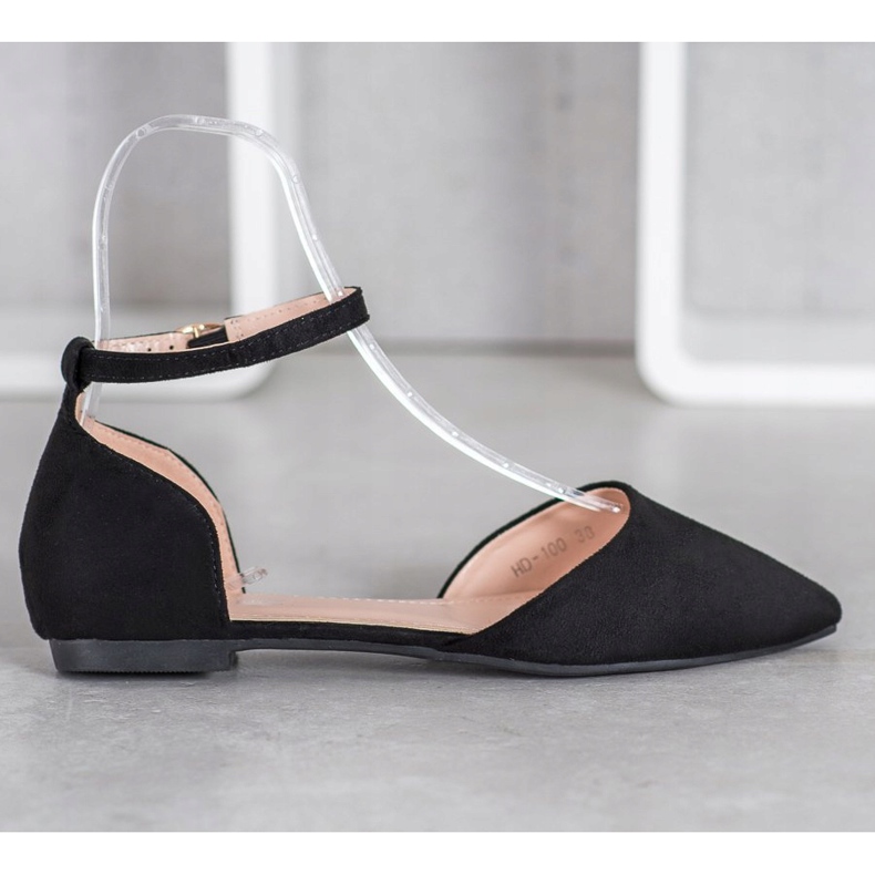 Diamantique Pompe clasice cu cataramă negru 2