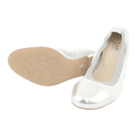 Gamis Balerini confortabile din piele argintie gri 3