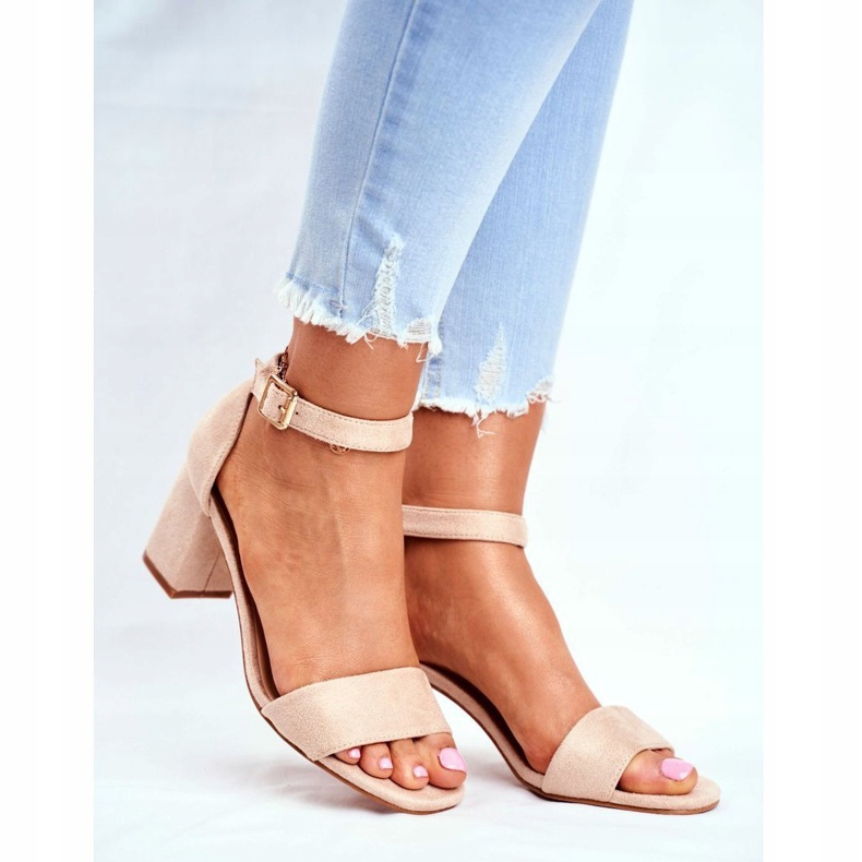 Vinceza Sandale de damă piele întoarsă bej Mai mult și mai mult! 1