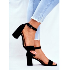 Vinceza Sandale din piele de damă neagră din ce în ce mai mult! negru 2