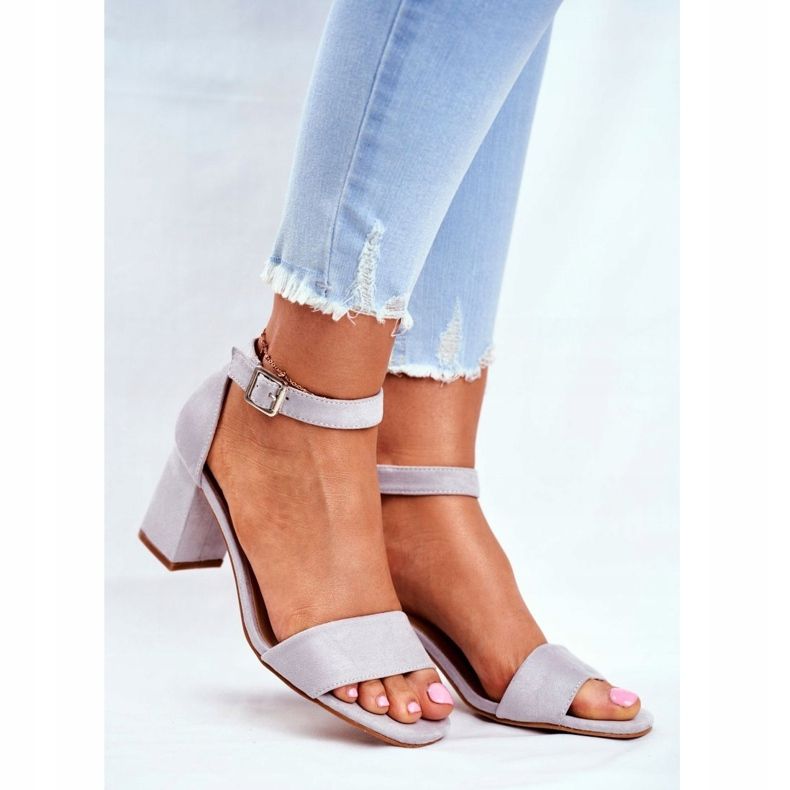 Vinceza Sandale dama piele intoarsa gri Mai mult si mai mult! 1