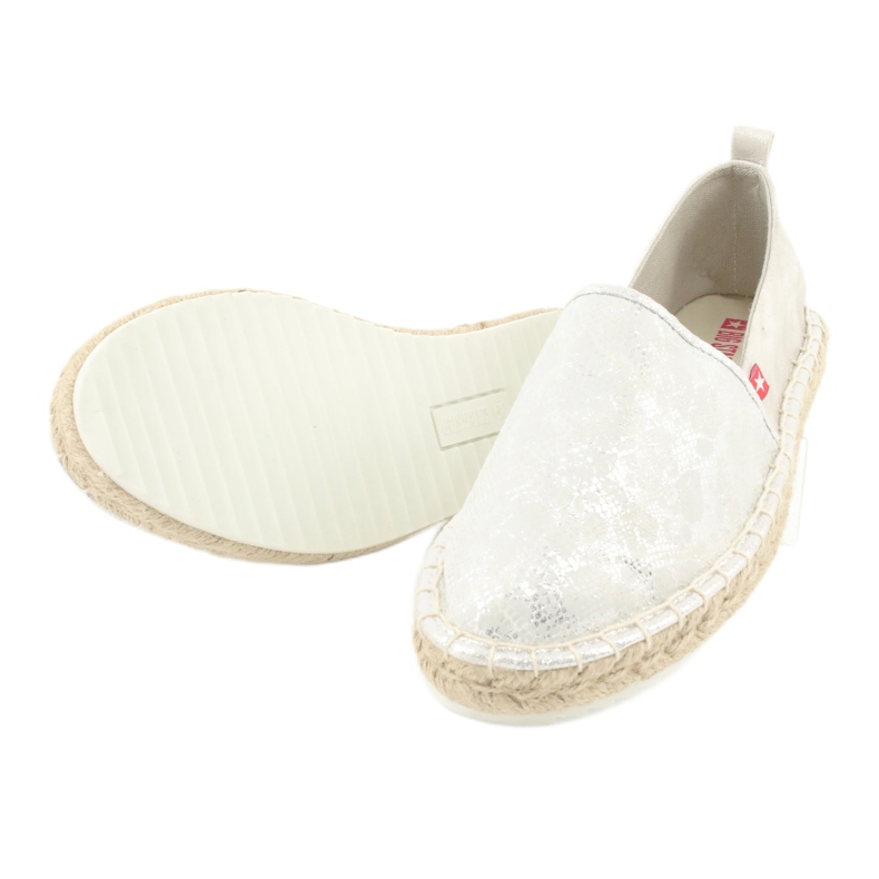 Big Star Espadrile stele mari 274A514 argint gri 5