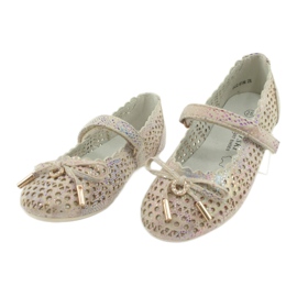 S.Barski Ballerine ajurate cu Velcro Barski Remtro maro multicolor 3 S.Barski Ballerine ajurate cu Velcro Barski Remtro maro multicolor 3