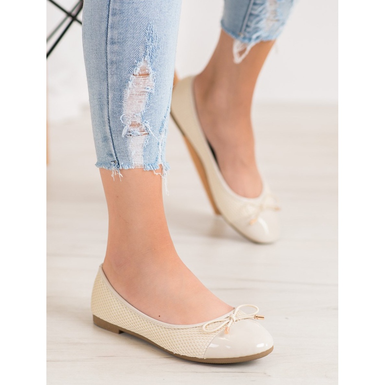 Diamantique Balerini cu plasă maro 1