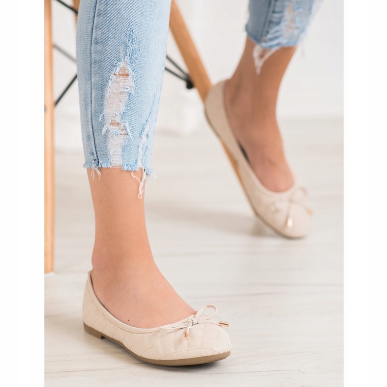 Diamantique Balerini matlasate bej 1