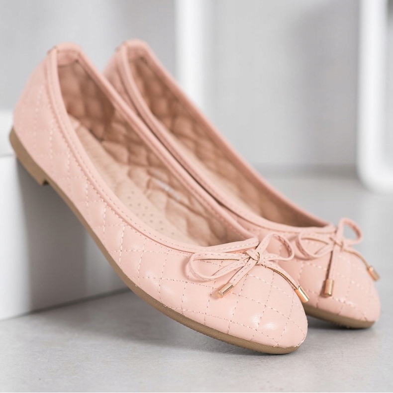 Diamantique Balerini matlasate multicolor roz 1