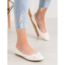 Diamantique Balerini albi clasici 1