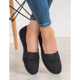 Bona Pantofi din piele de căprioară negru 1