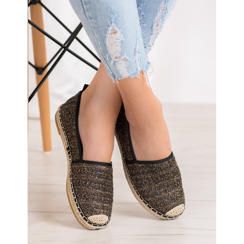 Seastar Espadrile textile bej negru 2