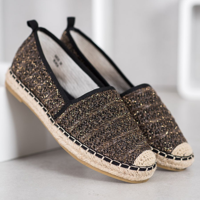Seastar Espadrile textile bej negru 1