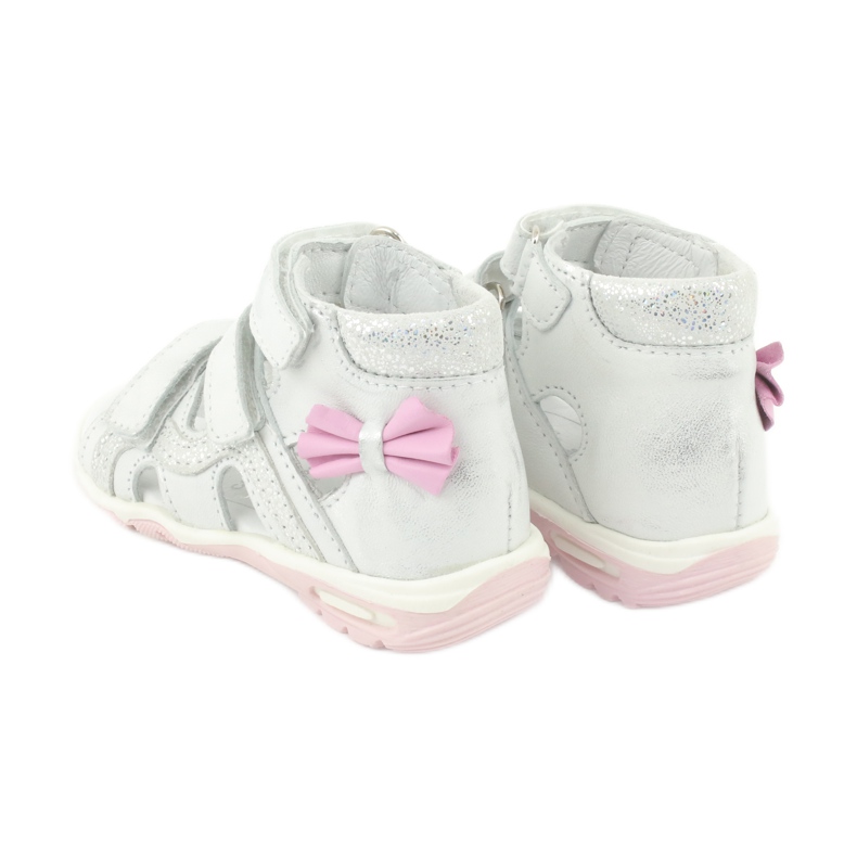 Ren But Sandale de pantofi cu un arc 1489 alb -argintiu, dar ren placat, dar 5