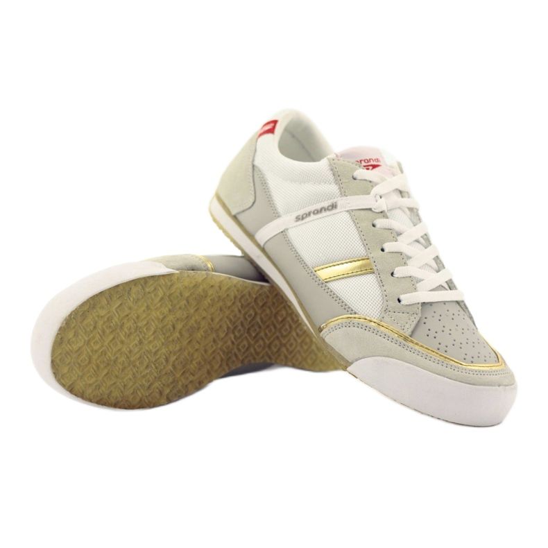 Pantofi sport Sprandi 8042 gold bej alb gri 4