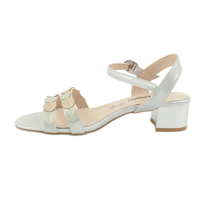 M.Daszyński Sandale dama dungi Daszyński SA177-4 gri 1