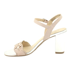 Sandale Caprice pantofi de damă 28303 multicolor roz 1