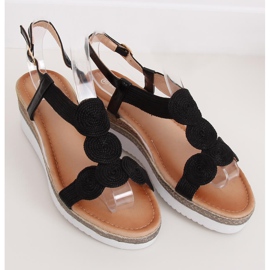 Sandale dama negre L6628 Negre negru 1