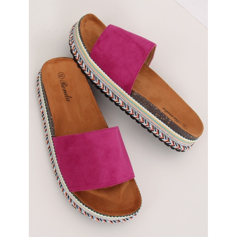 Papuci pentru femei violet BQ-50 Rose Red 1 Papuci pentru femei violet BQ-50 Rose Red 1