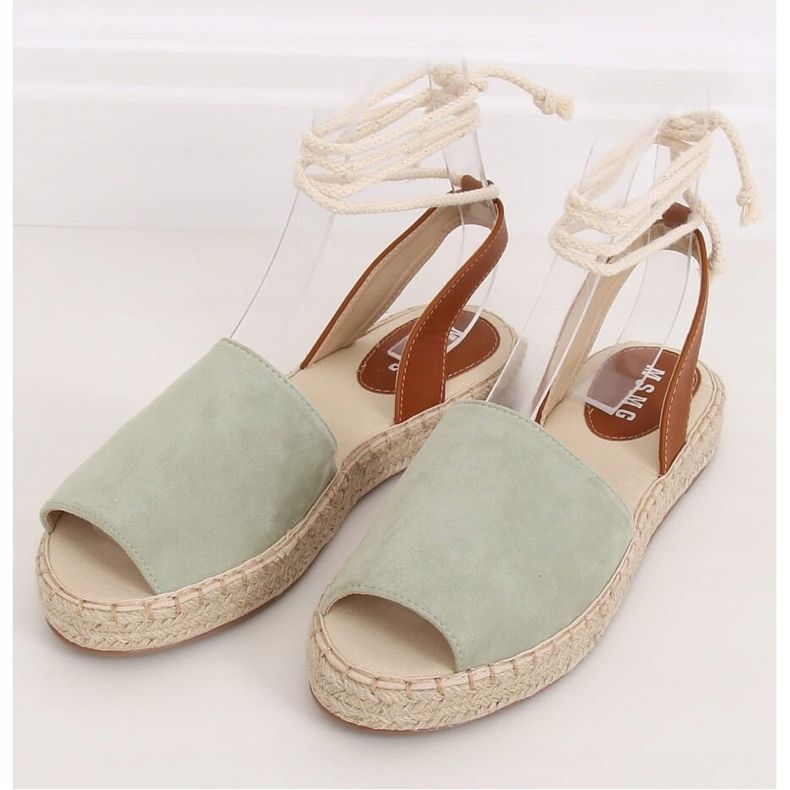 Espadrile pentru femei acvamarine LL908 Verde 2