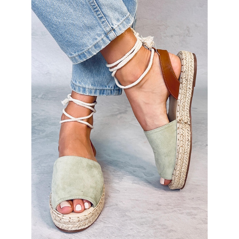 Espadrile pentru femei acvamarine LL908 Verde 1