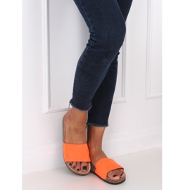 Pantofi cu talpă portocalie din plută G-572 portocaliu portocale 1