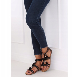Sandale boho negre JN806 Negre negru 2