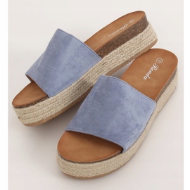 Papuci albastru espadrile 10-215 Albastru 1