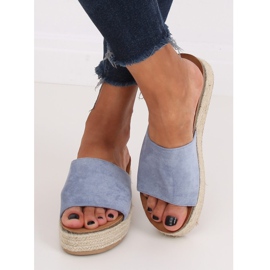 Papuci albastru espadrile 10-215 Albastru 3