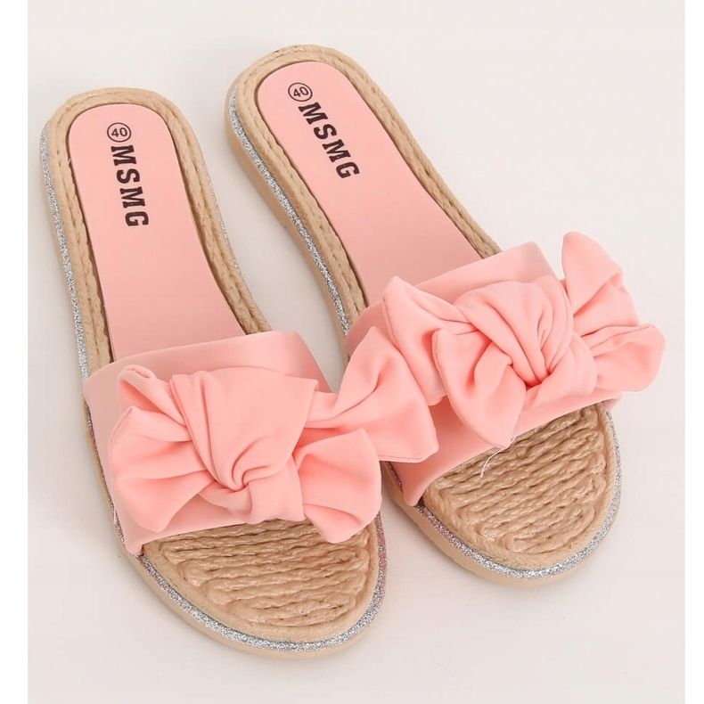 Papuci roz pentru femei roz WS9020 Roz 1