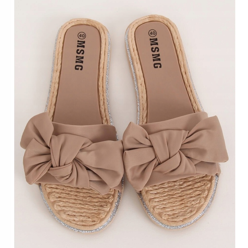 Papuci de damă bej WS9020 Light Camel 1