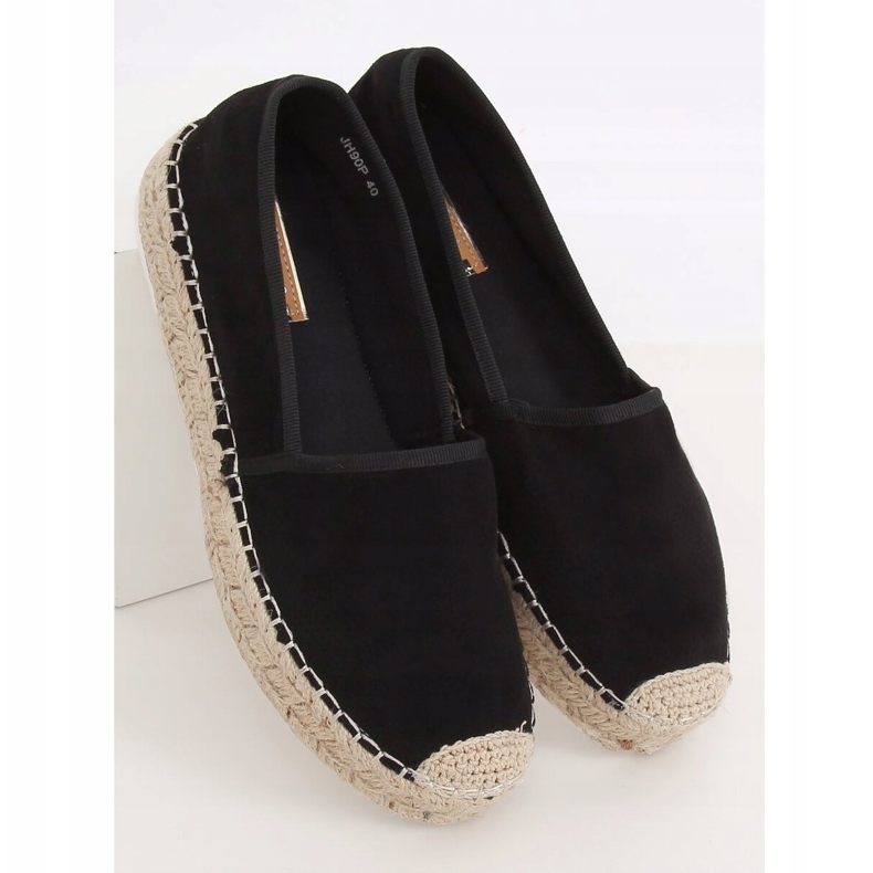 Espadrile dama negre JH90P Negre negru 2