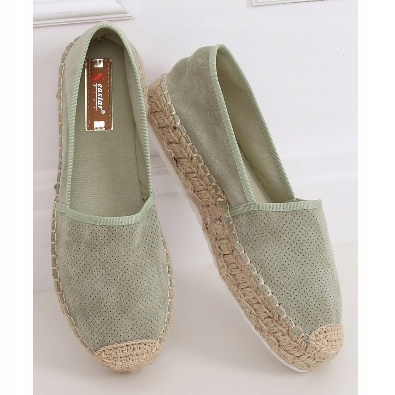 Espadrile pentru femei acvamarine JH90P Verde 1 Espadrile pentru femei acvamarine JH90P Verde 1