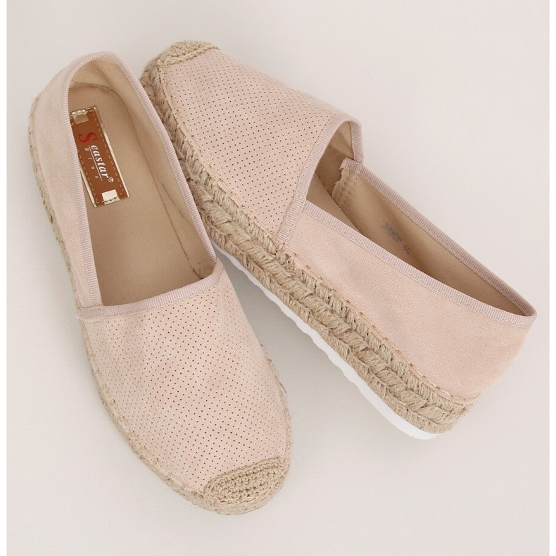 Espadrile bej pentru femei JH90P Bej 2