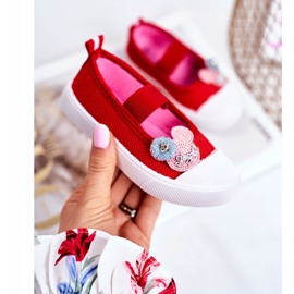 PL1 Adidași de copii cu velcro roșu Estienne roşu 1