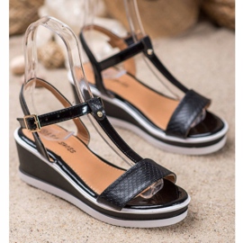 SHELOVET Pene negre cu piele ecologică negru 1