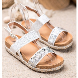 SHELOVET Sandale albe la modă 1