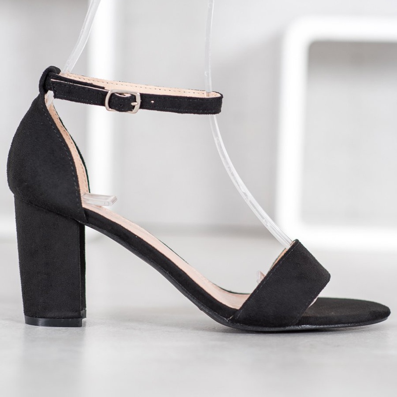 Anesia Paris Sandale cu toc înalt negru 2